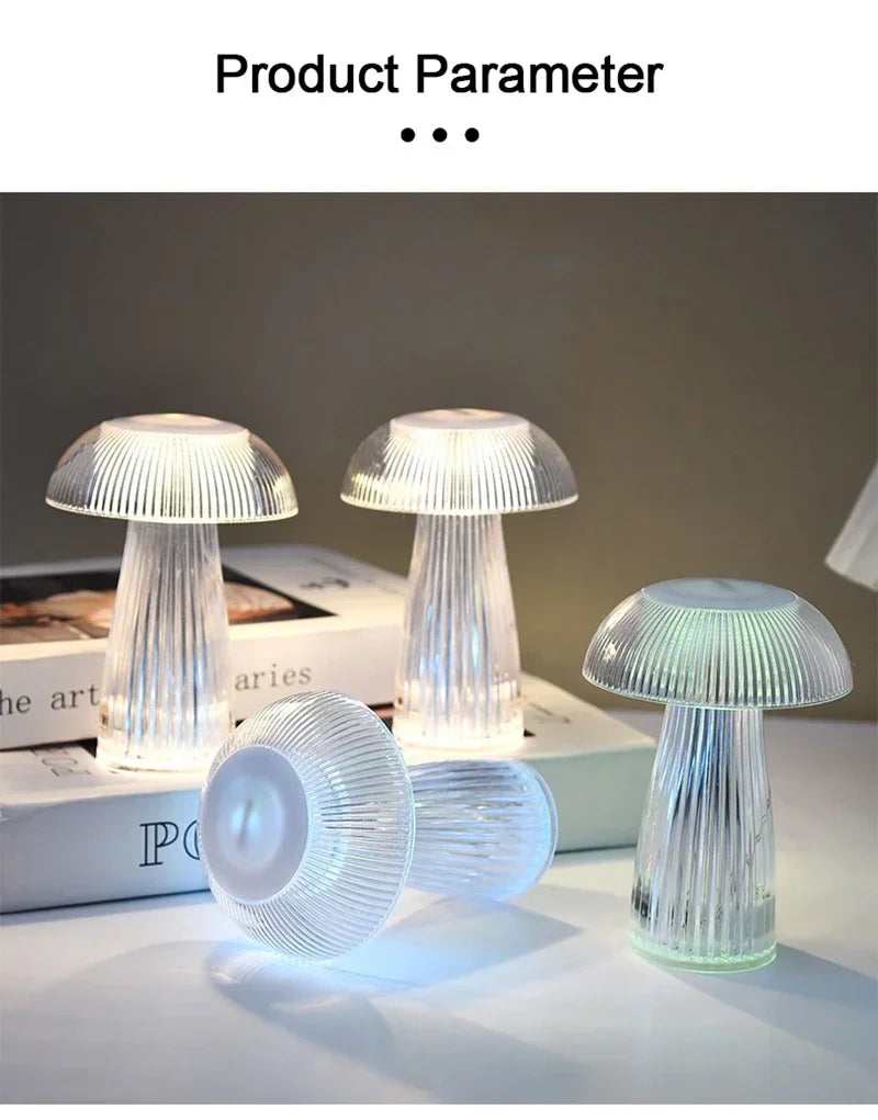 Jellyfish Night Lights Creative Mushroom Atmosphere Table Lamps