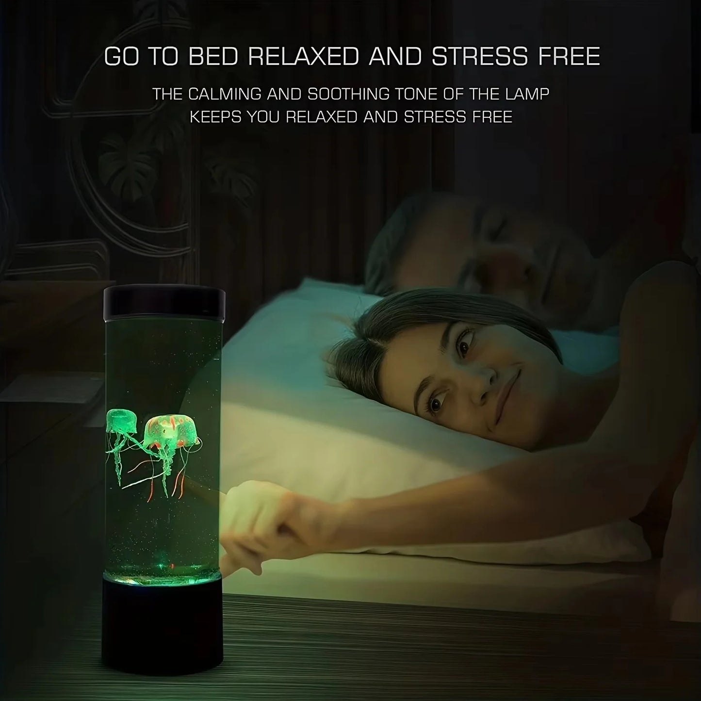 Jellyfish Lava Lamp Aquarium Ocean Night Lights