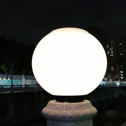 LED Ball Solar Outdoor Light Stainless Steel Solar Post Light
