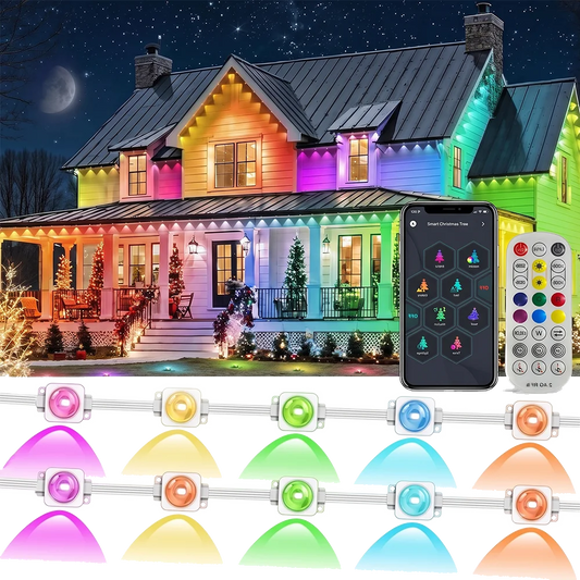 45M/60M/90M RGBIC Eaves Lights LED Permanent Outdoor Lights