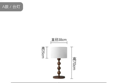 Vintage Floor Lamp Art Led Fabric Iron Vertical Light