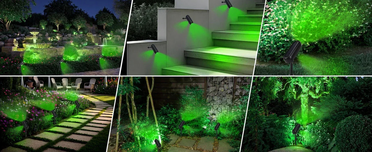 LED Outdoor Solar Lawn Lights Landscape Spotlights