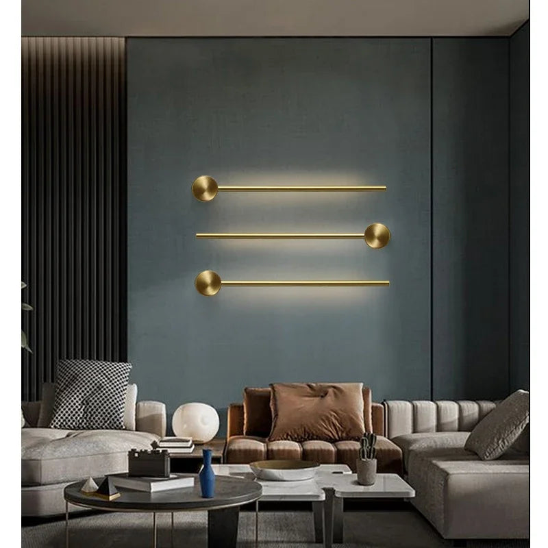Nordic Art Design Minimalist Long Line Wall Lamps Modern