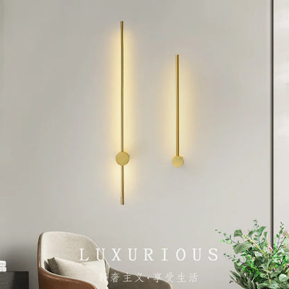 Nordic Art Design Minimalist Long Line Wall Lamps Modern