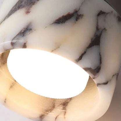 Nordic Lamp Marble Cylinder Natural Stone LED Ceiling Lamp