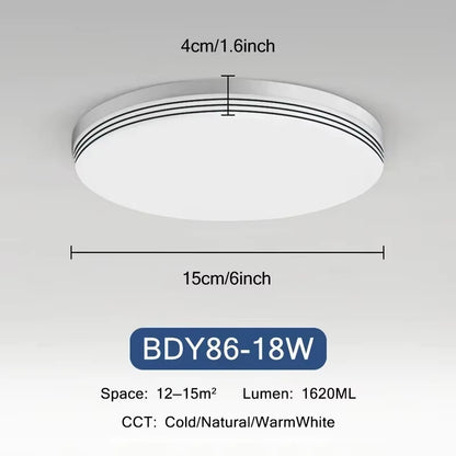 18W-48W LED Ceiling Light 15-30CM Square Ceiling Panel Light