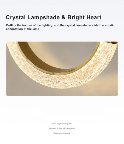 Modern Crystal LED Pendant Lamps Indoor Lighting For Home Decor