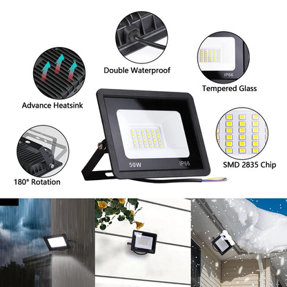 Waterproof Outdoor Garden Wall Lamps Projector LED Floodlight