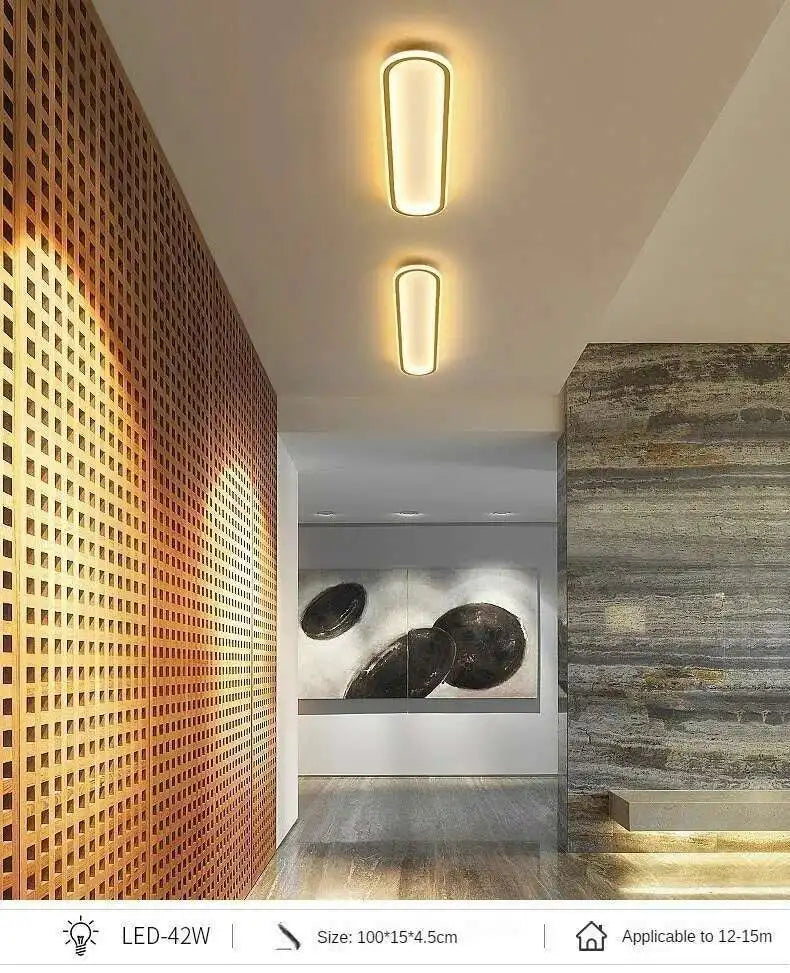 Long Strip LED Ceiling Lights Modern Simple Corridor Aisle