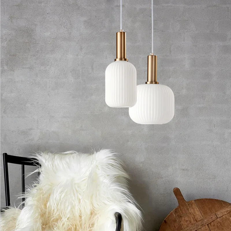 Simple Retro Single Head Ceiling Chandelier Creative  Light