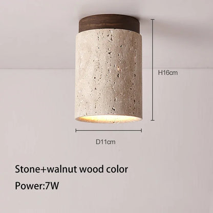 Japanese Style LED Ceiling Lamp Round Downlight Surface