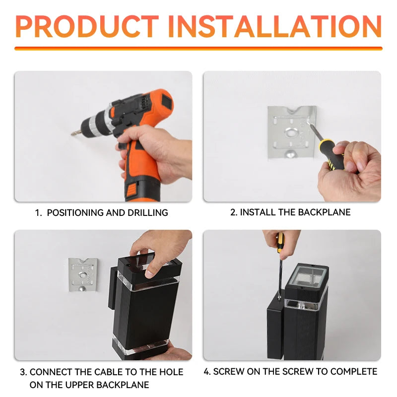 Sconces Lighting LED Wall Light Waterproof Lamp Light Bulb