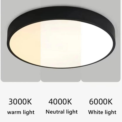 LED Nordic Ceiling Light Circular Grain Macaron Lamp