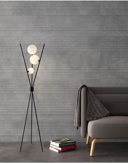 Nordic Living Room Sofa Floor Lamp Modern Creative Moon