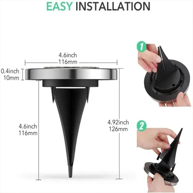Solar Lights Outdoor 8/20LEDs Disk Underground Lamp Spotlight