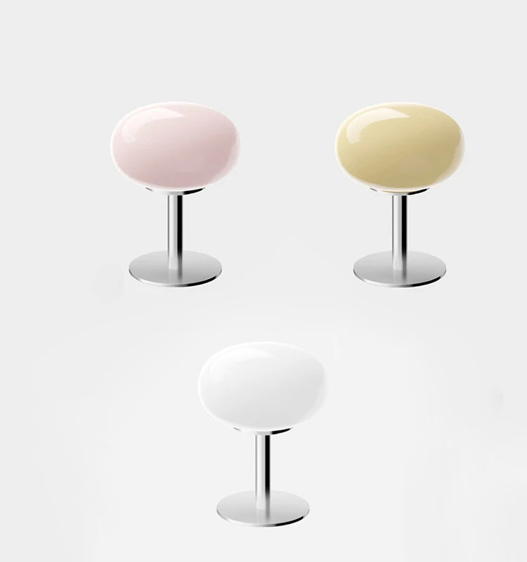 Macaron Glass Table Lamp Trichromatic Dimming Living Room