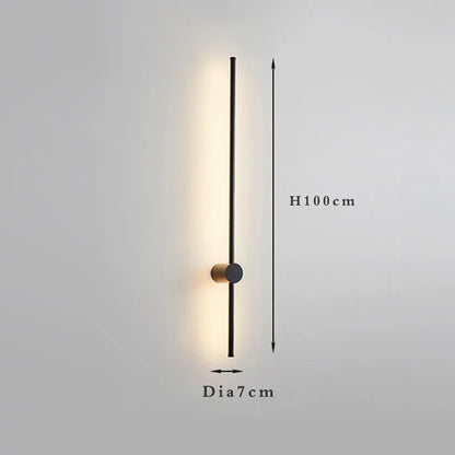 Nordic Art Design Minimalist Long Line Wall Lamps Modern
