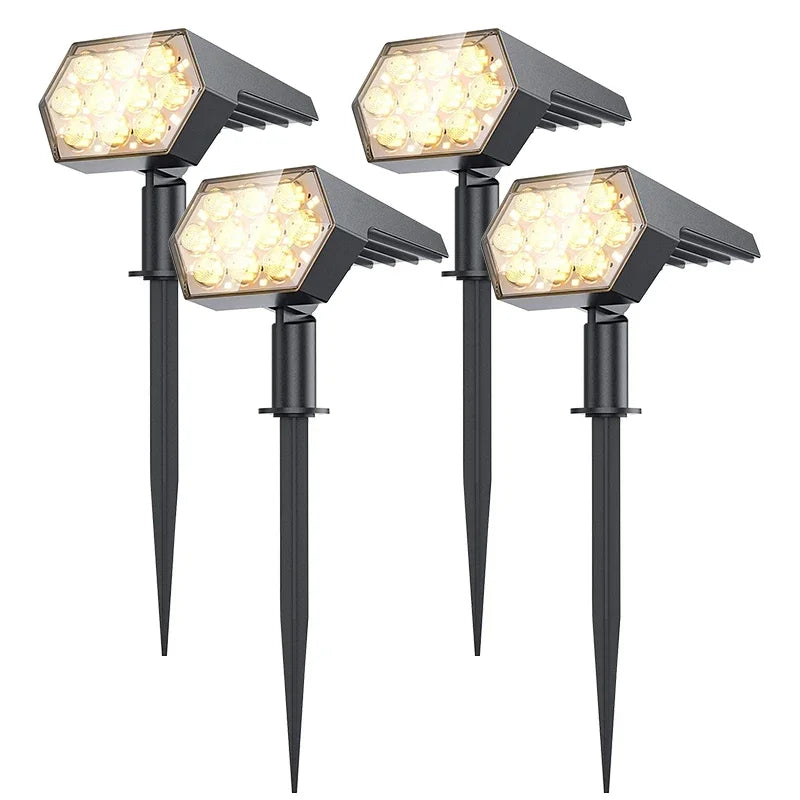 Solar Lights Outdoor  92 LED Solar Spot Lights Outdoor IP67 Waterproof