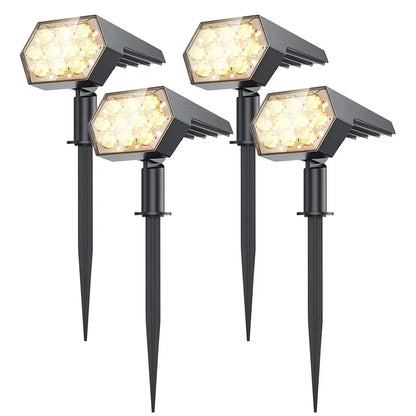 Solar Lights Outdoor  92 LED Solar Spot Lights Outdoor IP67 Waterproof