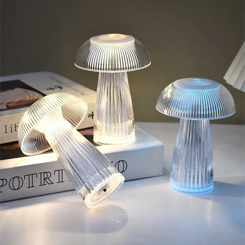Jellyfish Night Lights Creative Mushroom Atmosphere Table Lamps