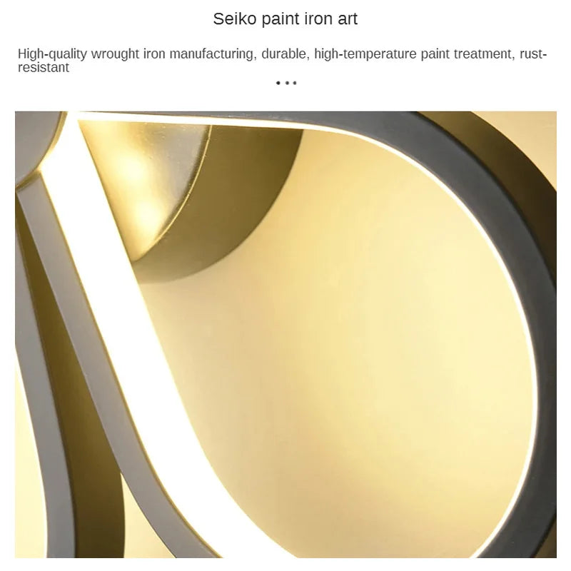 Modern Baked Enamel Finish LED Ceiling Lamp