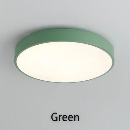 LED Nordic Ceiling Light Circular Grain Macaron Lamp