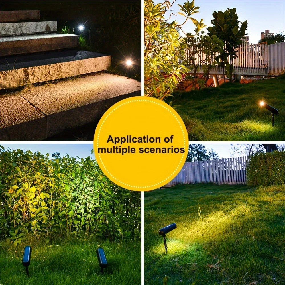 LED Outdoor Solar Lawn Lights Landscape Spotlights