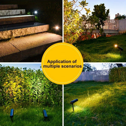 LED Outdoor Solar Lawn Lights Landscape Spotlights