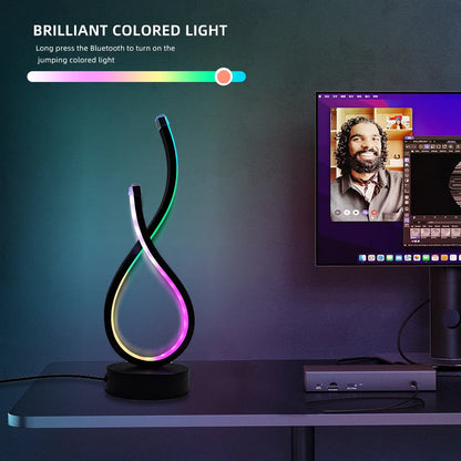 Modern LED Desk Lamp with USB Power Adjustable Lighting