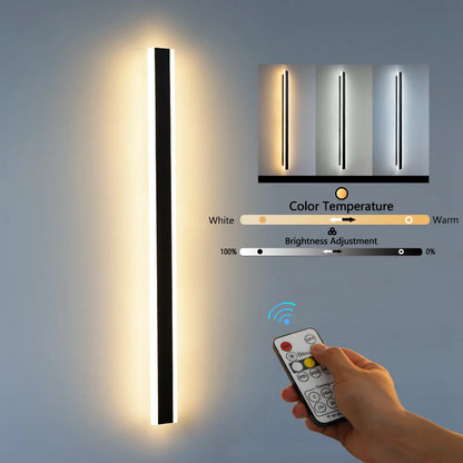 Garden LED Wall Light Remote Dimming Outdoor Lighting