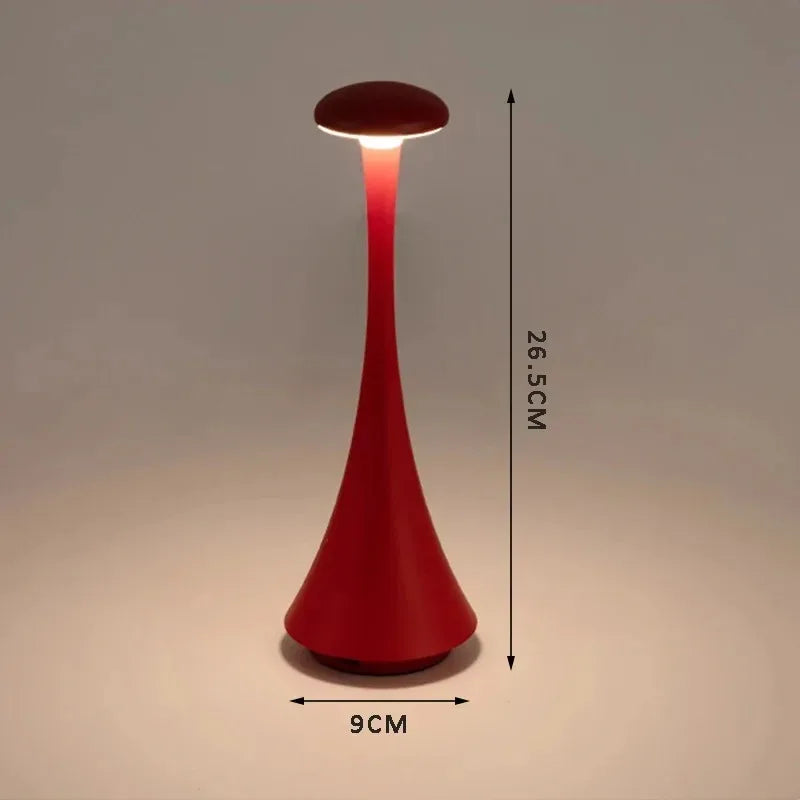 Wireless Lamp Mushroom Rechargeable Night Light Table Lamp