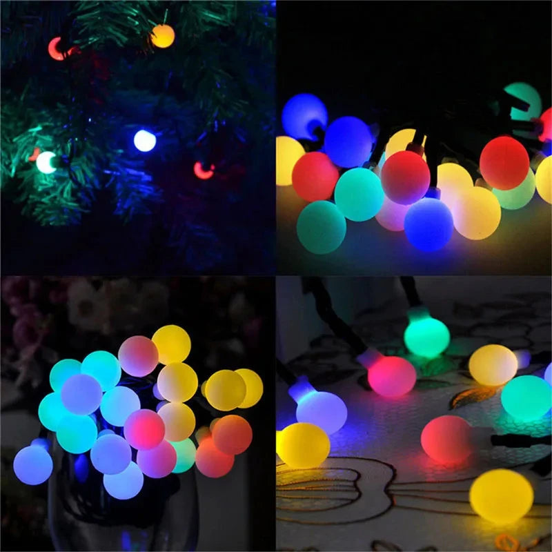 100LED Solar String Flowers Fairy Lights Outdoor Solar String Lights