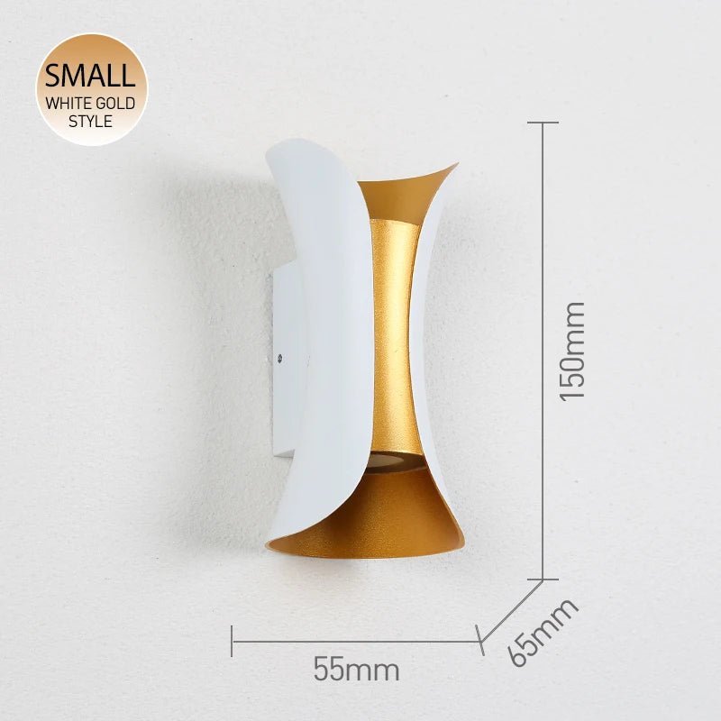 LED Wall Lamp 6W 10W Aluminum IP65 Waterproof Outdoor