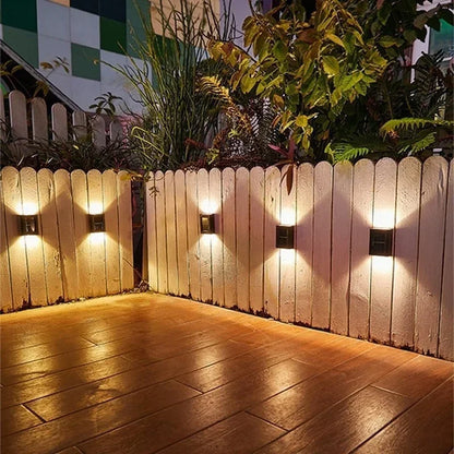 Solar Up and Down Spot Lights Outdoor, Street Wall Light Lamp