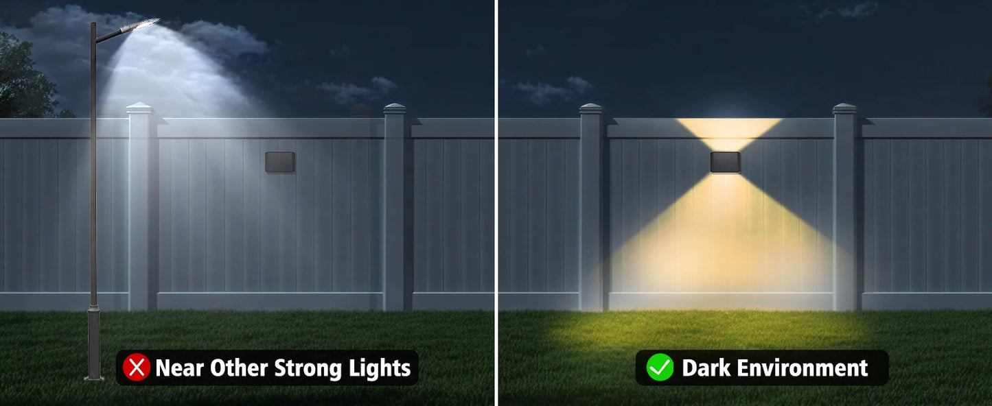 Outdoor Solar Lamp Solar Wall Light Fence Wall