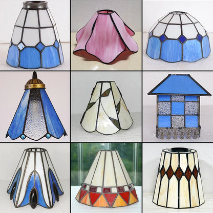 Vintage Stained Glass Lampshade for Pendant Lights