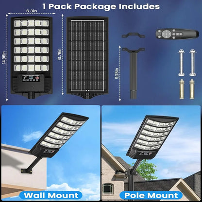 Solar Light Parking Light with Motion Sensor for Security Street Light