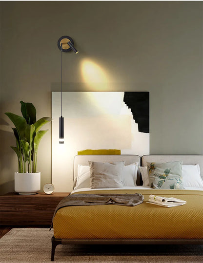 LED Wall Lamp Nordic Double Head Adjustable Wall Lights