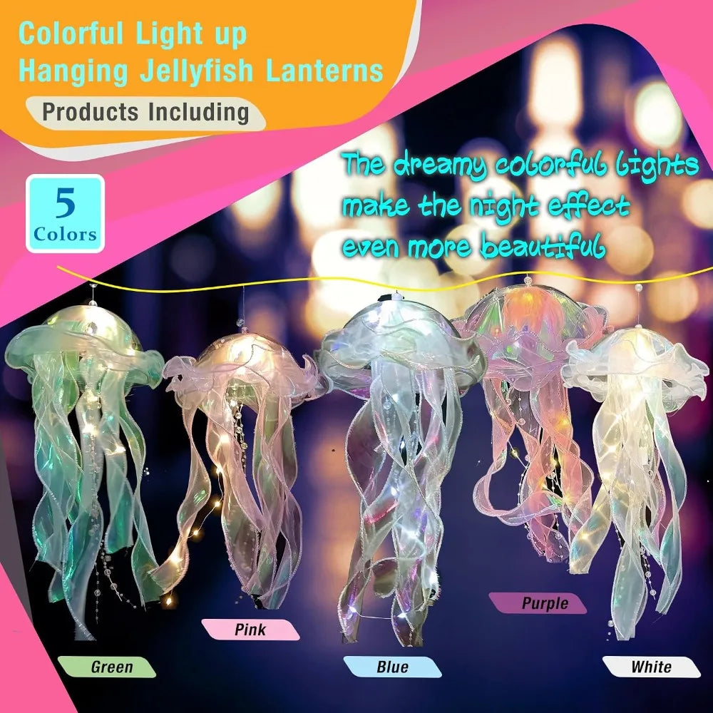 Ribbon&Bead LED Bulbs Ceiling Bedroom Decoration Lamp Mermaid
