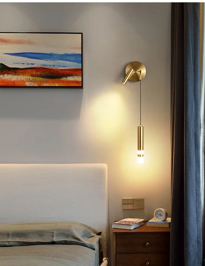 LED Wall Lamp Nordic Double Head Adjustable Wall Lights