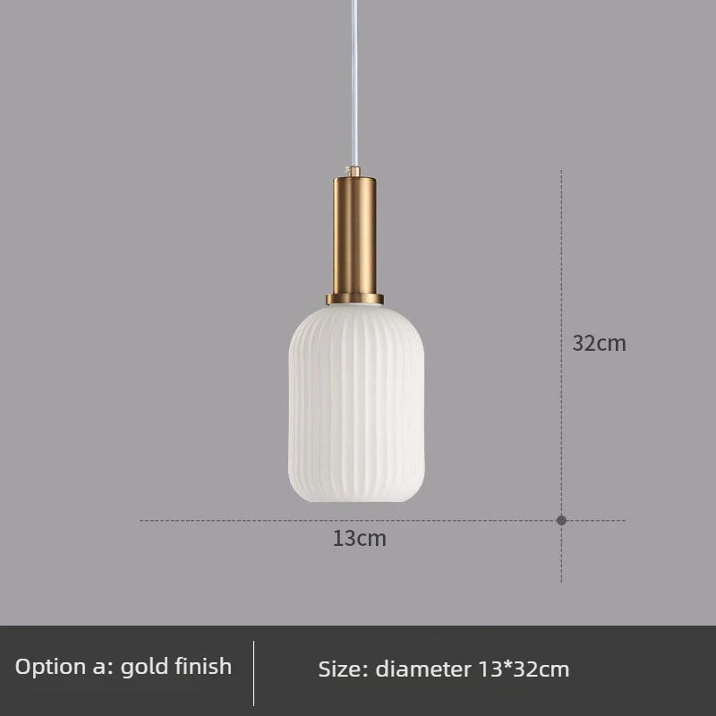 Simple Retro Single Head Ceiling Chandelier Creative  Light