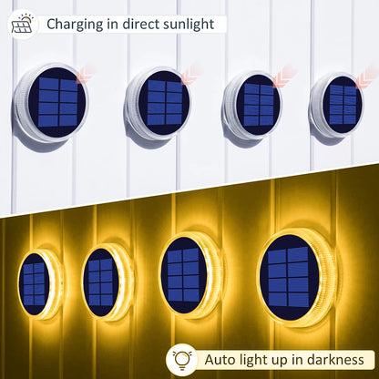 Solar Deck Lights Outdoor Waterproof LED Dock Lighting