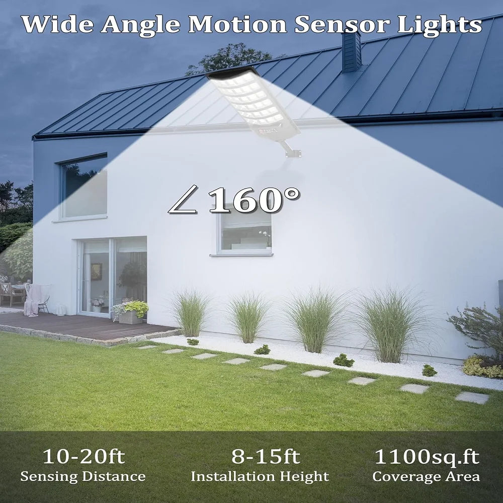 Solar Light Parking Light with Motion Sensor for Security Street Light