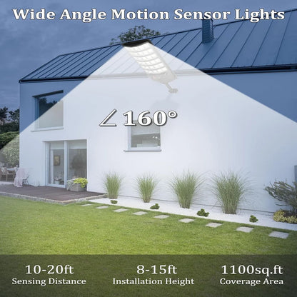 Solar Light Parking Light with Motion Sensor for Security Street Light