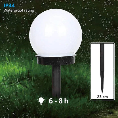 Solar Powered LED Bulb Lamp Energy Light Outdoor Garden