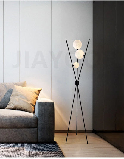 Nordic Living Room Sofa Floor Lamp Modern Creative Moon