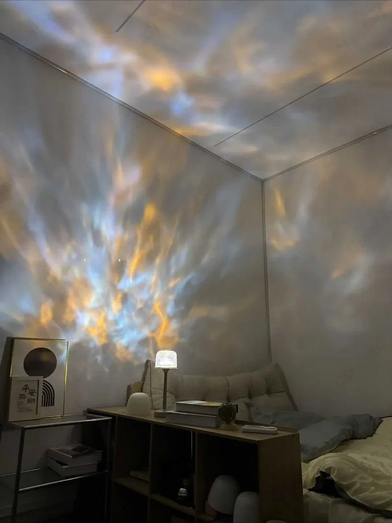 LED High Footed Water Ripple Atmosphere Desk Lamp
