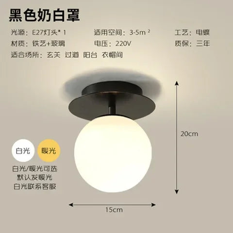 Round ball Glass Ceiling Lamps Modern Cheap