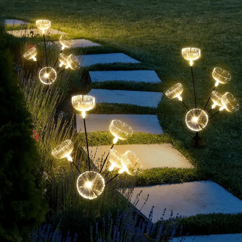 Solar Power 6LED Fiber Optic Jellyfish Ambient Mood