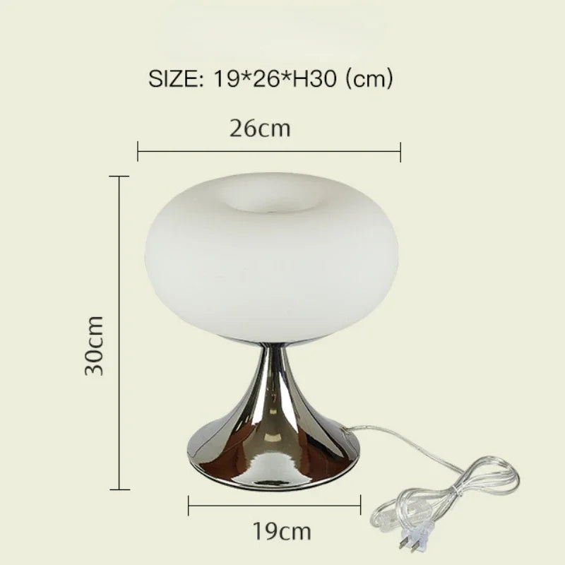 Bauhaus Cream Wind Table Lamp Modern LED Green Apple